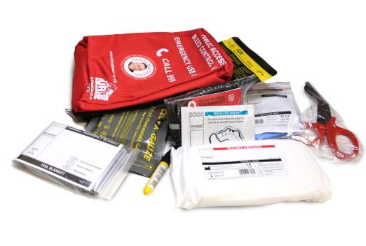 Unlocked Emergency Bleed Control Cabinet with Daniel Baird Bleed Control Kit