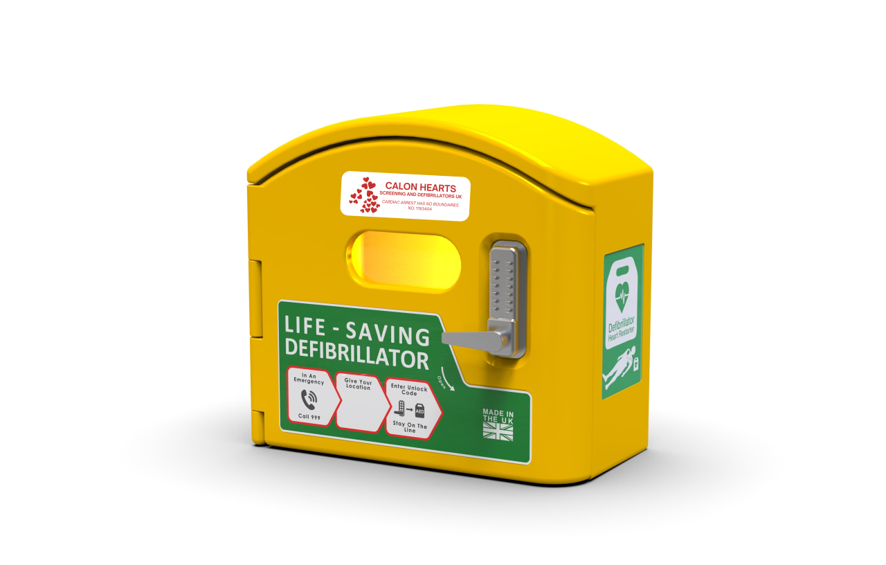 DefibCaddy External Locked Defibrillator Cabinet