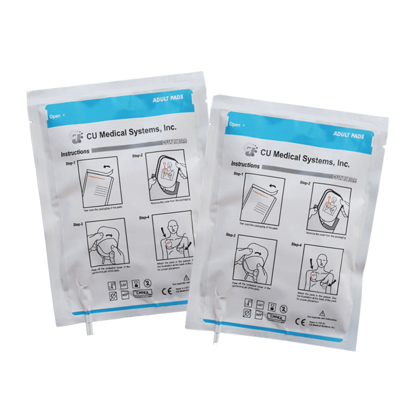 CU Medical Systems iPAD NF1200 Adult Electrode Pads – 2 Pack Bundle