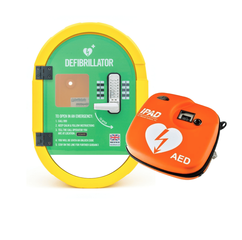 iPAD SP1 Defibrillator & Locked Cabinet Telephone Box Package