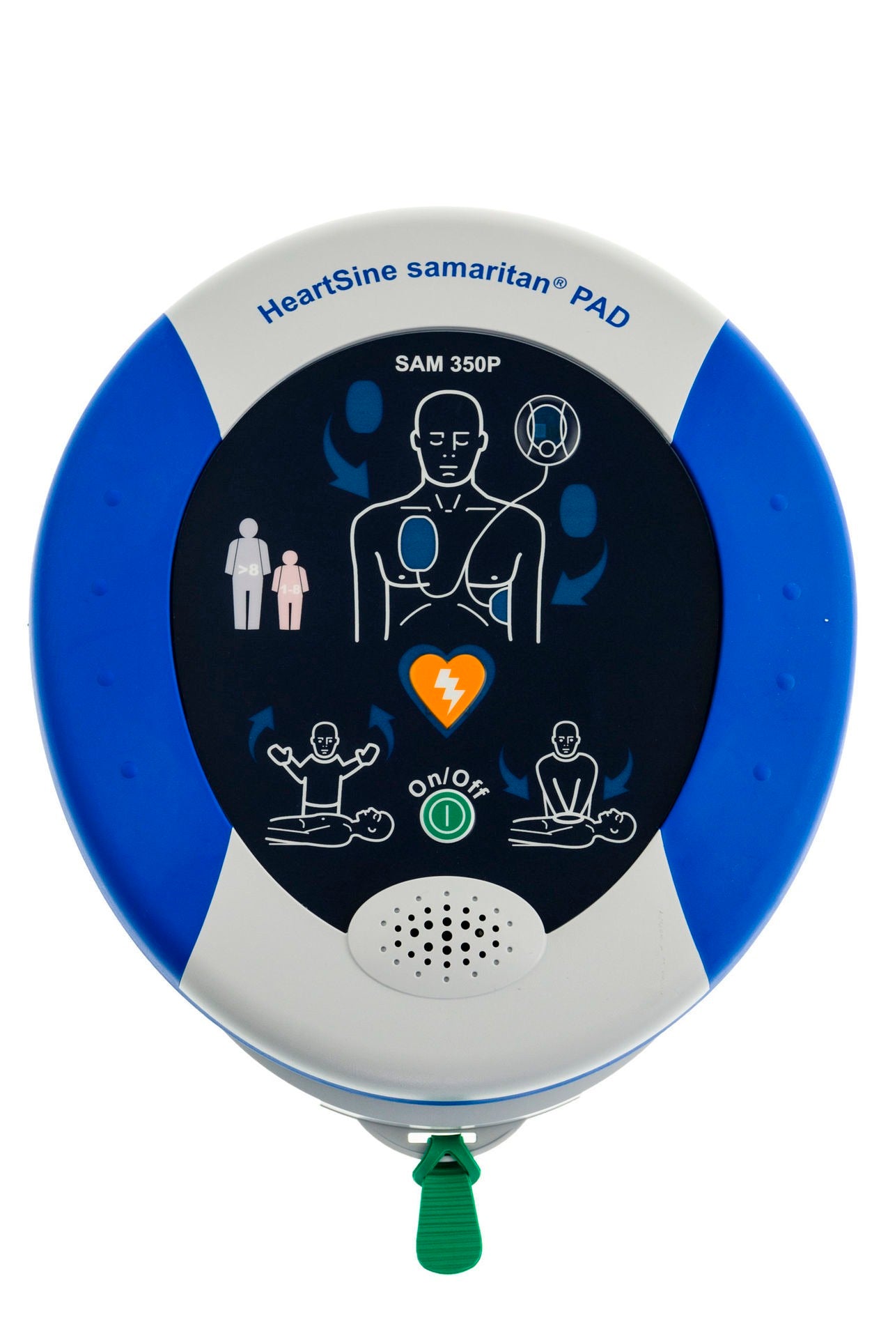 HeartSine Samaritan PAD 360p Defibrillator & DefibCaddy Outdoor Locked Cabinet