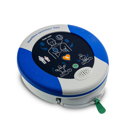 HeartSine Samaritan PAD 360p Defibrillator & DefibCaddy Outdoor Locked Cabinet