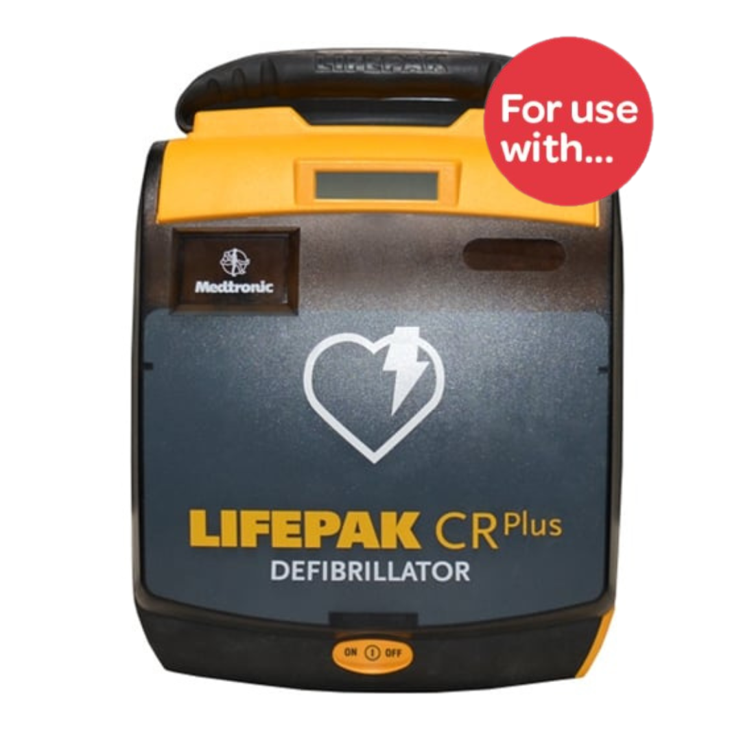 LIFEPAK CR Plus Charge-Pak battery and 1 set of Pads